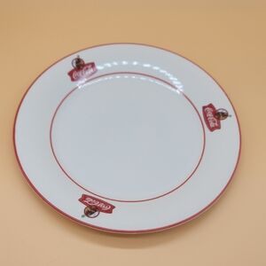 Coca Cola Red and White Dinner Plate